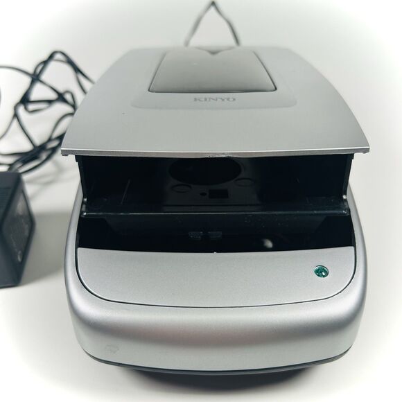 KINYO UV 520 VHS Video Cassette Tape Rewinder VCR Silver Auto-Stop/Eject *READ* - Picture 3 of 16